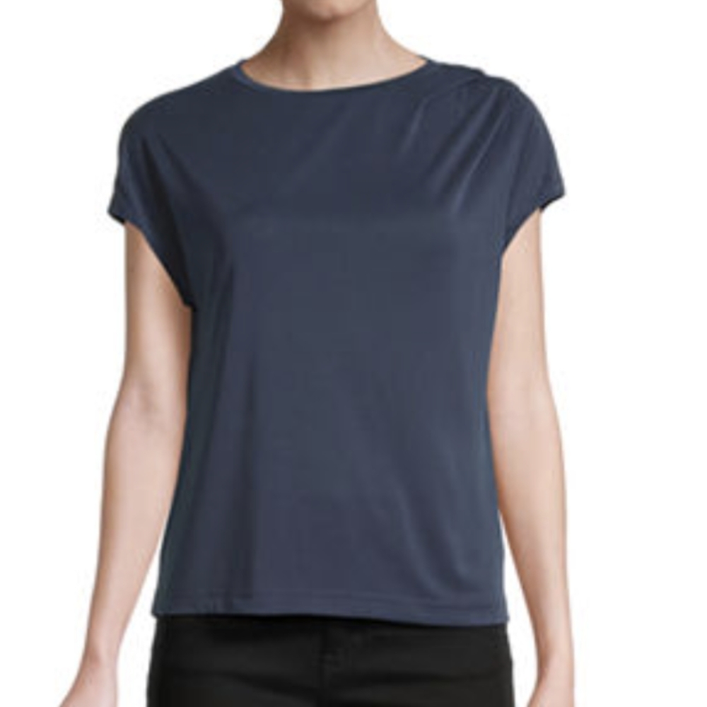 Worthington casual scrunched shoulder blouse